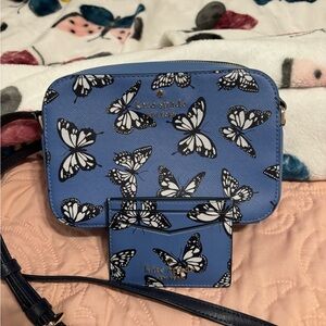 Kate Spade Butterfly Crossbody/Card Case